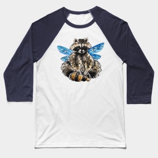 Raccoon Fairy Baseball T-Shirt